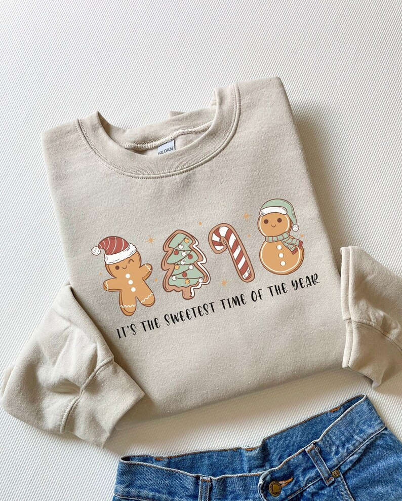 Christmas Gingerbread Cookie Sweatshirt Gingerbread Lover - Etsy | Etsy (US)