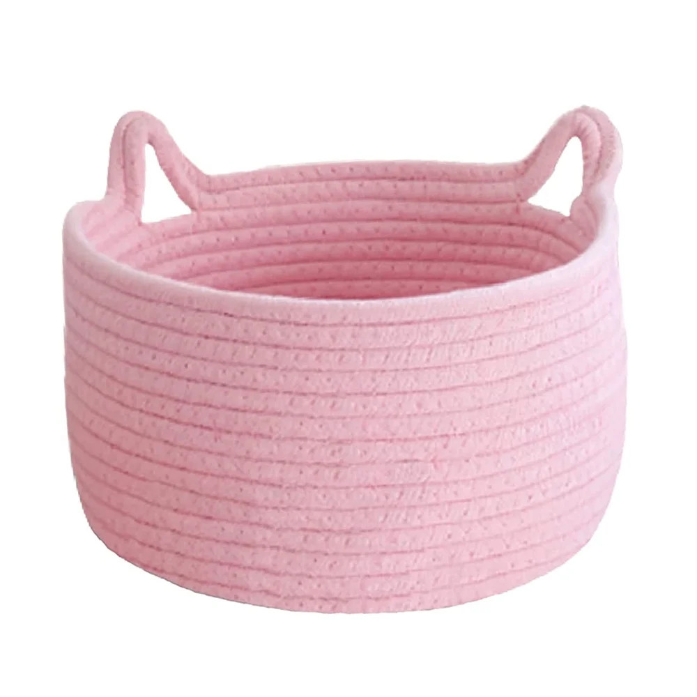 Basket Storage Woven Basket Organizer Decorative Pet Toy Cute Basket Cotton Rope Basket for Gifts... | Walmart (US)