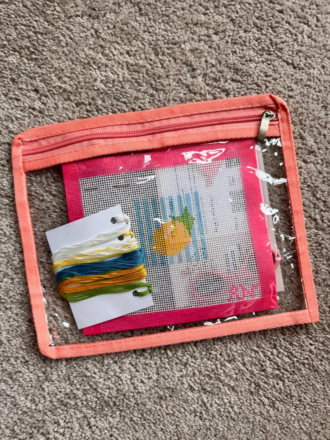 Lemon Needlepoint Kit: Beginner Embroidery Project with Zippered Pouch | Etsy (US)