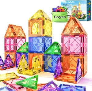 Magnetic Tiles Toddler Toys Magnetic Building Blocks for Kids Ages 3-12 STEM Educational Toys for... | Amazon (US)