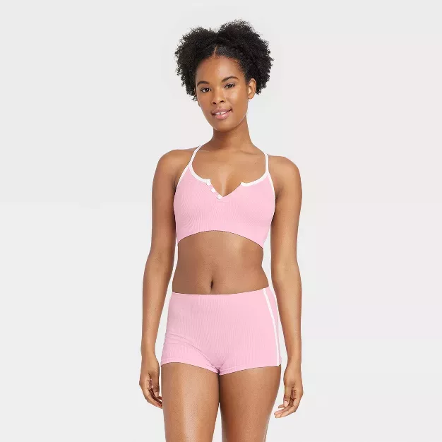 Women's Balletcore Brami - Colsie™ Pink XXL