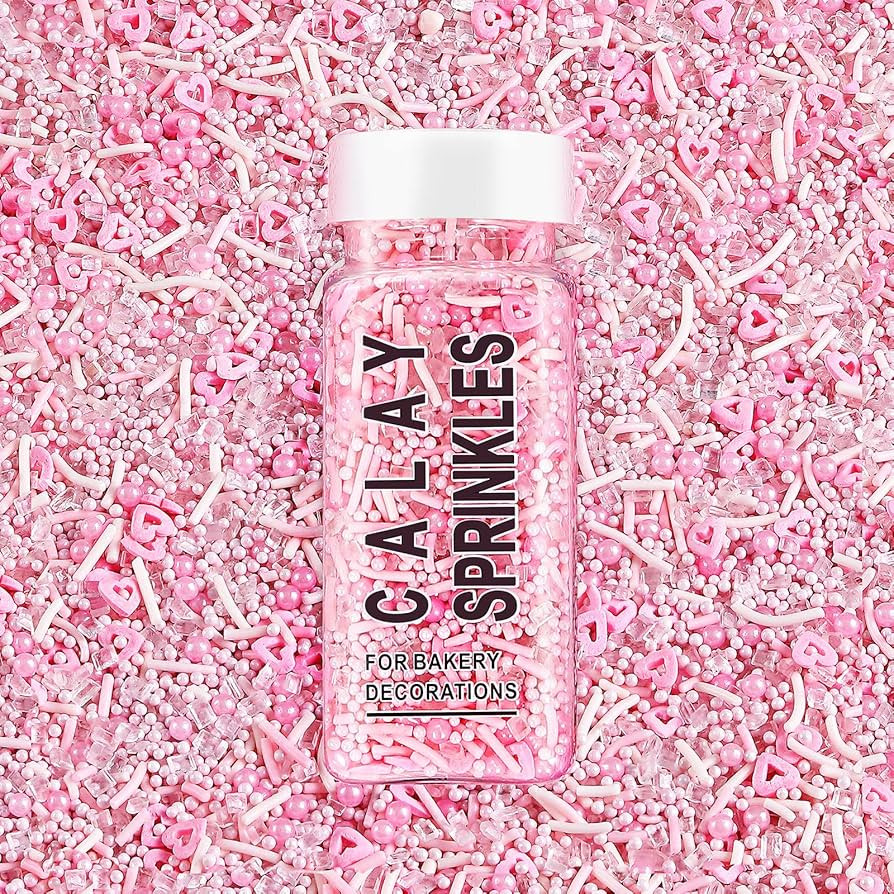 Pink Sprinkles, Cupcake Sprinkles, Valentine's Day Sprinkles, Edible Dessert Sprinkles, Cookie Sp... | Amazon (US)