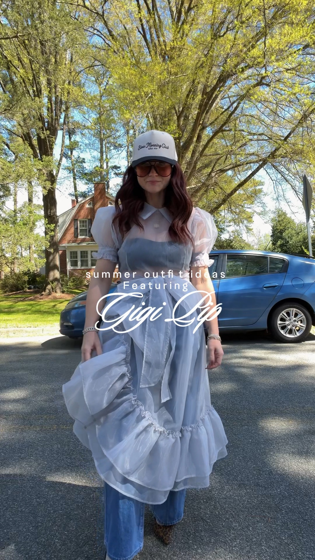 Cutest styling look. These adjustable Amazon denim are everything. Dress sold out  

#LTKgrwm #LTKPetite #LTKootd