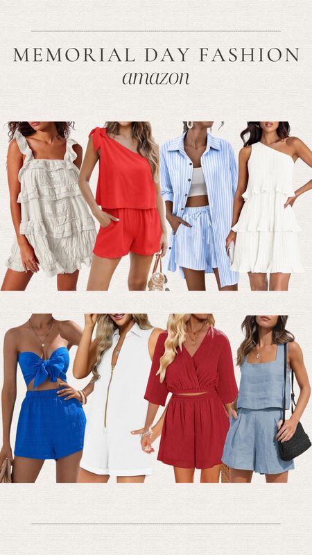 Memorial Day outfits from Amazon!

Red white and blue | denim | matching sets | holiday 

#LTKstyletip #LTKfindsunder50 #LTKparties