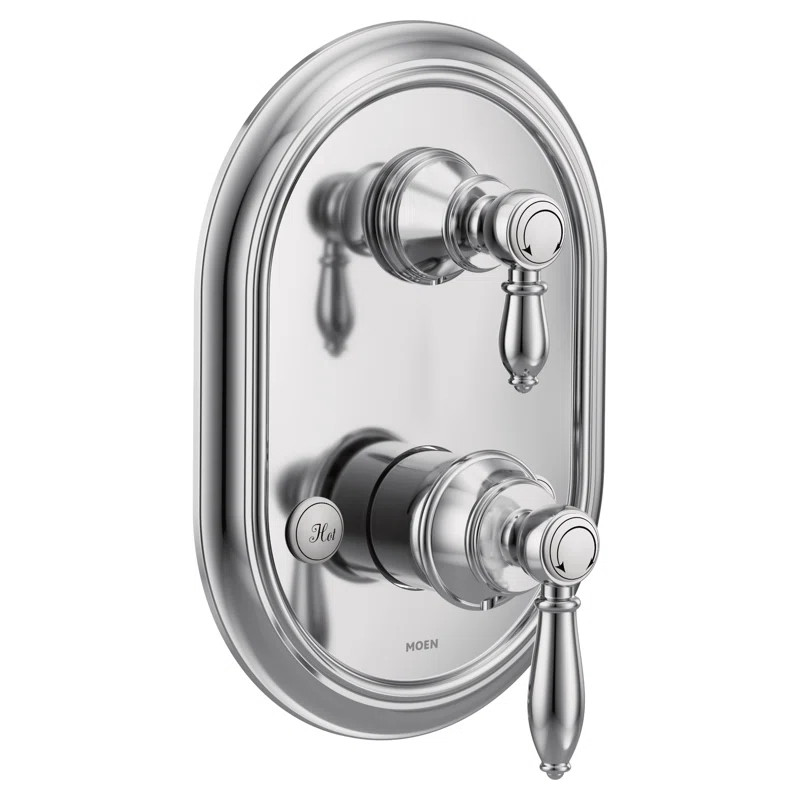 Weymouth M-CORE 3-Series 2-Handle Shower Trim With Integrated Transfer Valve, Valve Required | Wayfair North America