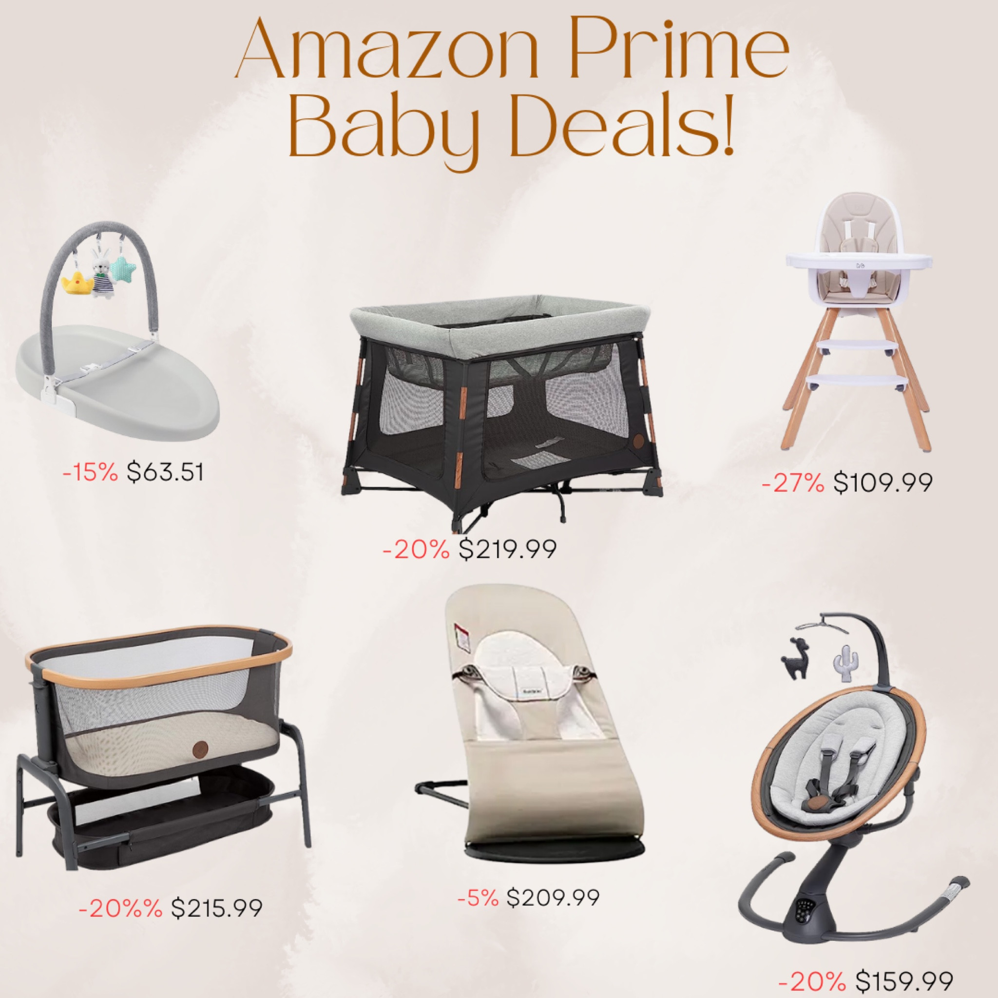 Baby Amazon prime day deals! 

Baby high chair l neutral high chair l maxi cosi play yard l maxi cosi swing l baby basinet l changing pad 

#LTKxPrimeDay #LTKunder100 #LTKbaby