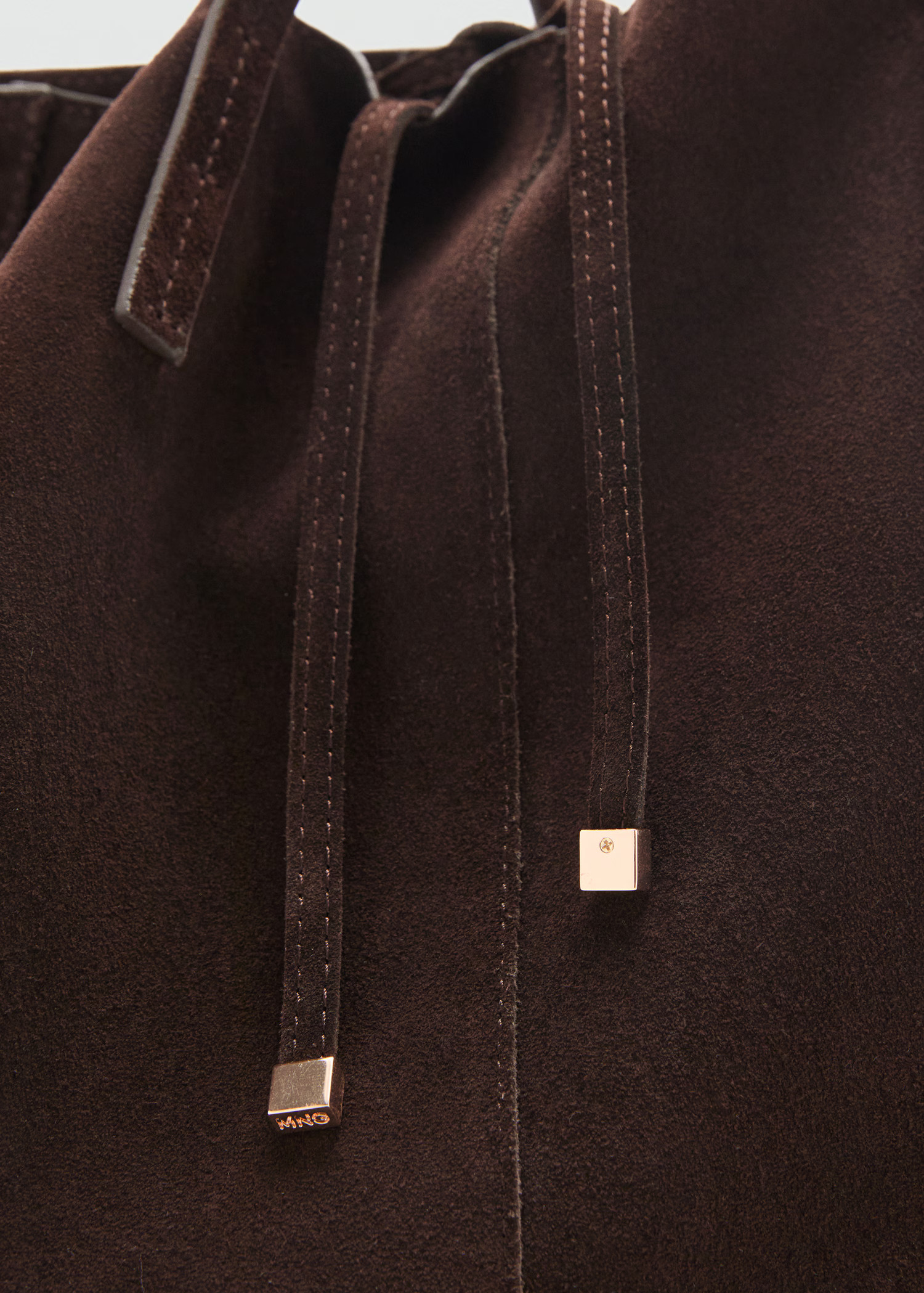 Suede shopper bag | MANGO (UK)