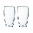 Pavina Double Wall Glass 2-Pack, 15 Oz., Clear - Walmart.com | Walmart (US)