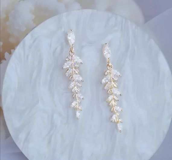 Bridal Earrings, Bridal Earrings, Wedding Earrings, Bridal Jewelry, Wedding Jewelry, Bridal Earri... | Etsy (US)