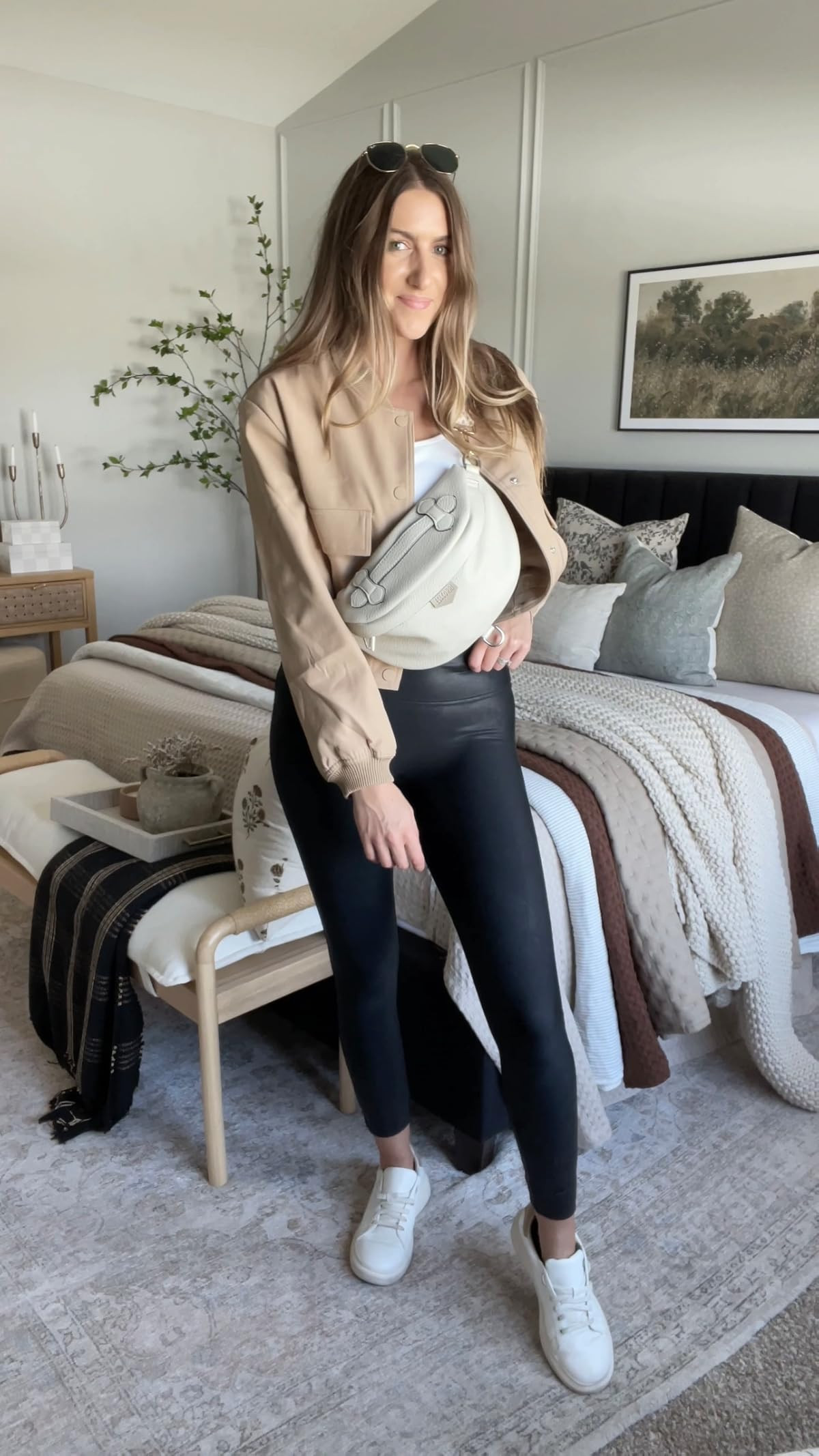 Hixiaohe Women's Cropped Bomber Jacket Casual Button Up Crop Shacket Long Sleeve Baseball Jackets wi | Amazon (US)