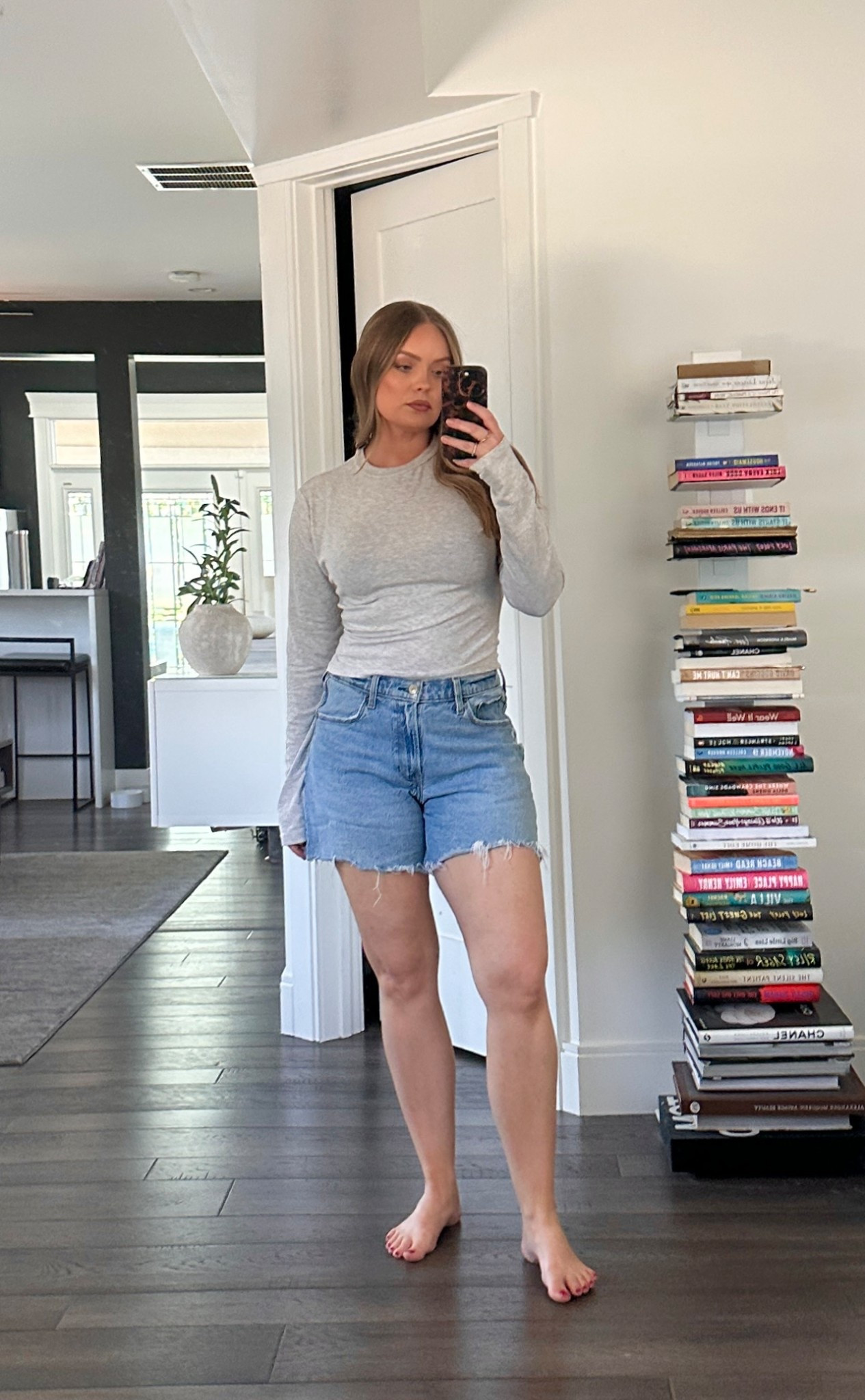 Summer to fall outfit 🤍🍂 my shirt comes in a set with matching pants. I’m wearing a size M and my shorts are a size 6

#LTKStyleTip #LTKPetite #LTKFindsUnder50