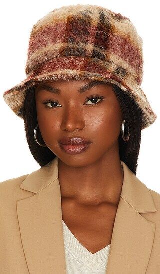 Cami Bucket Hat in Oatmeal Plaid | Revolve Clothing (Global)