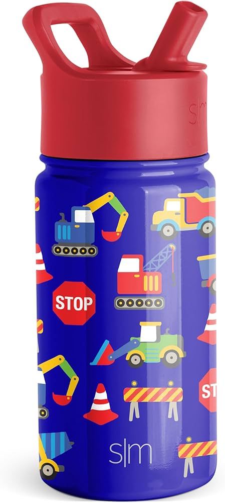 Simple Modern Kids Water Bottle with Straw Lid | Insulated Stainless Steel Reusable Tumbler for T... | Amazon (US)