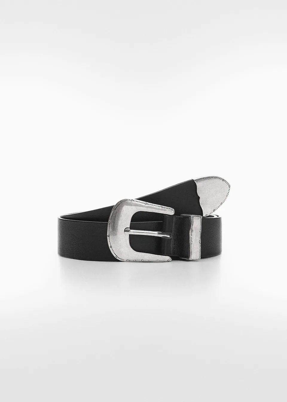 Engraved buckle belt -  Women | Mango USA | MANGO (US)