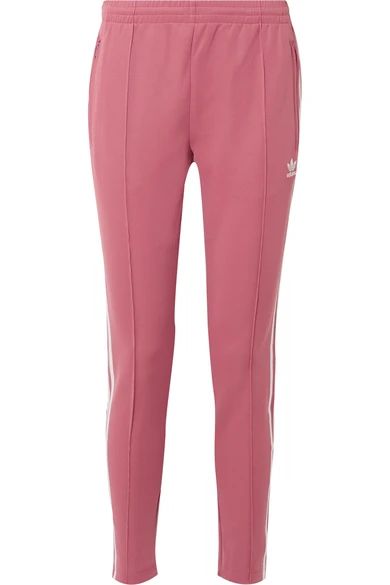 adidas Originals - Sst Striped Jersey Track Pants - Pink | NET-A-PORTER (UK & EU)