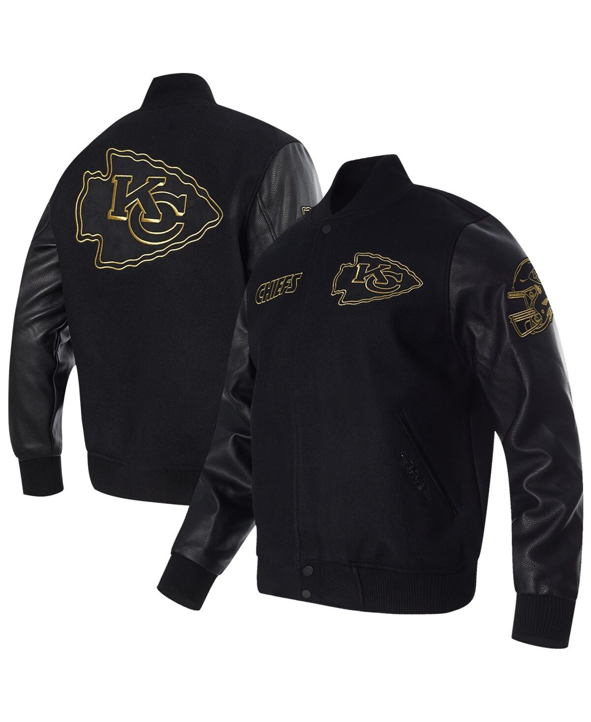 Pro Standard Men's Black Kansas City Chiefs Full-Zip Varsity Jacket - Black | Macy's