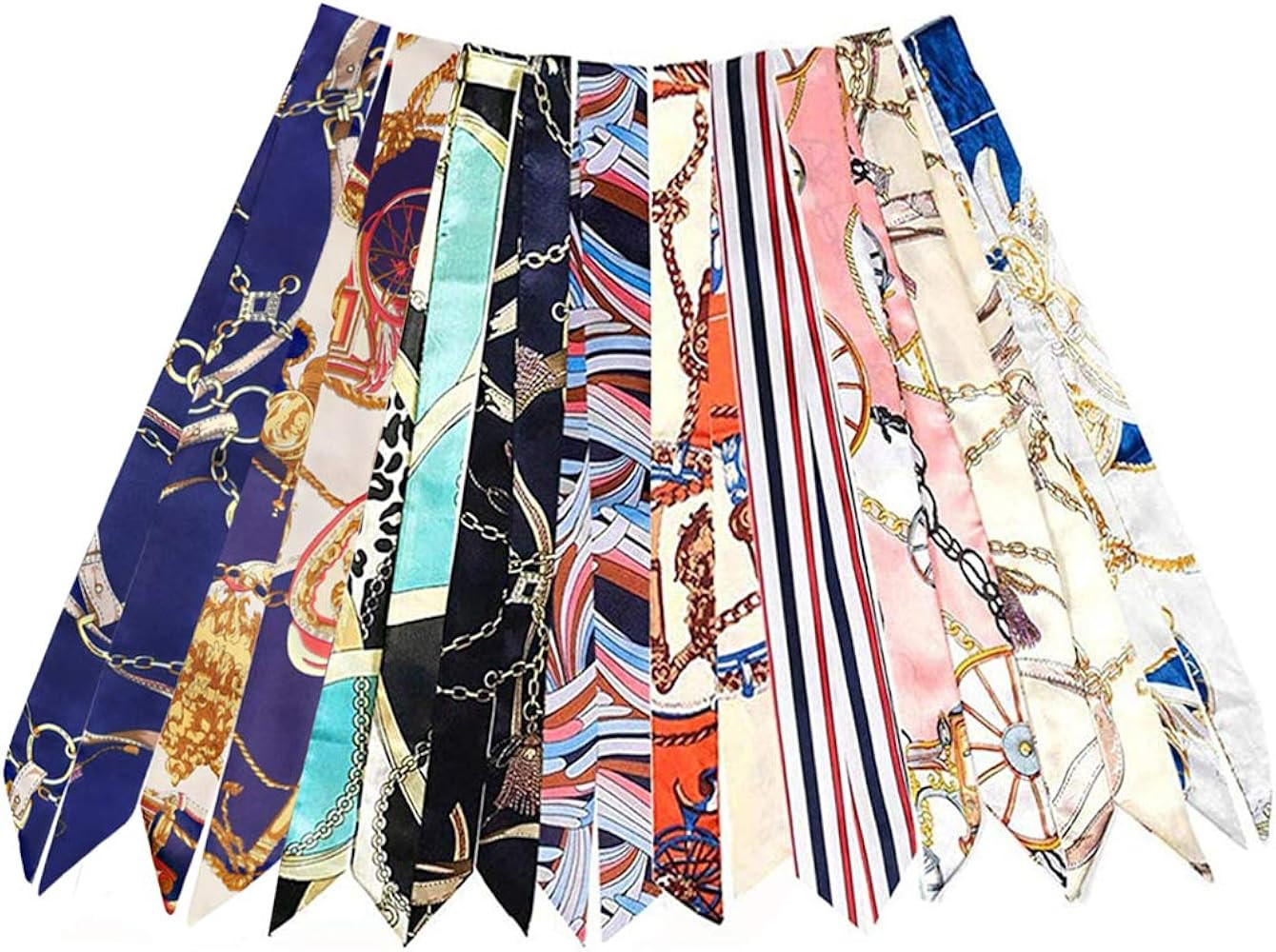 kcctoo 2/6/10Pack Scarf Bags for Women Handbag Scarfs Band Hair Neck Scarves Fashion Gifts | Amazon (US)