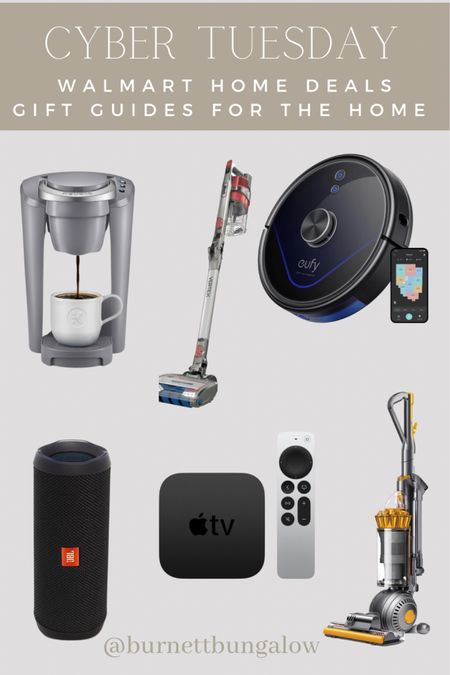 Gift guide for the home. A huge sale on home electronics and accessories. #homeelectronicsale #walmart robot vacuum, cordless vacuum, keurig 

#LTKGiftGuide #LTKsalealert #LTKhome