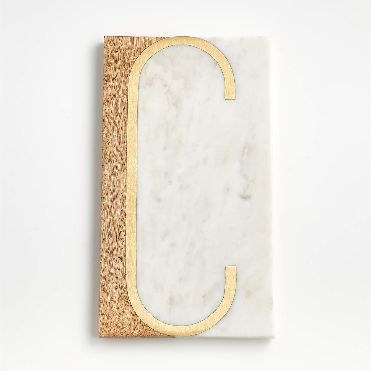 "S" Monogrammed Serving Board + Reviews | Crate & Barrel | Crate & Barrel