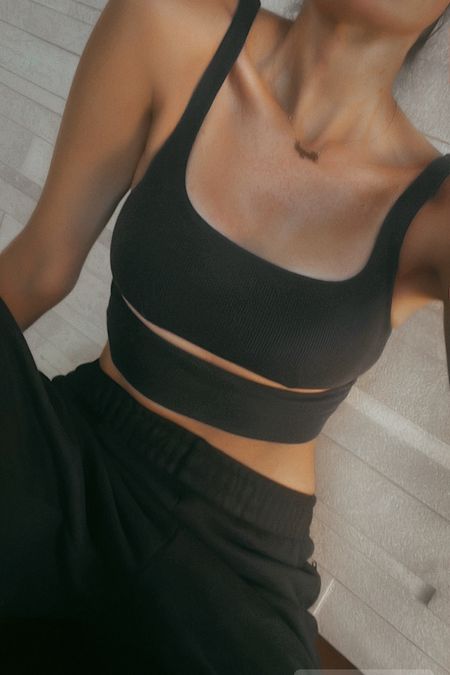 The perfect sports bra for working out or running errands. Teamed with these heavy weight sweats for extra warmth  

#LTKMostLoved #LTKfitness #LTKstyletip