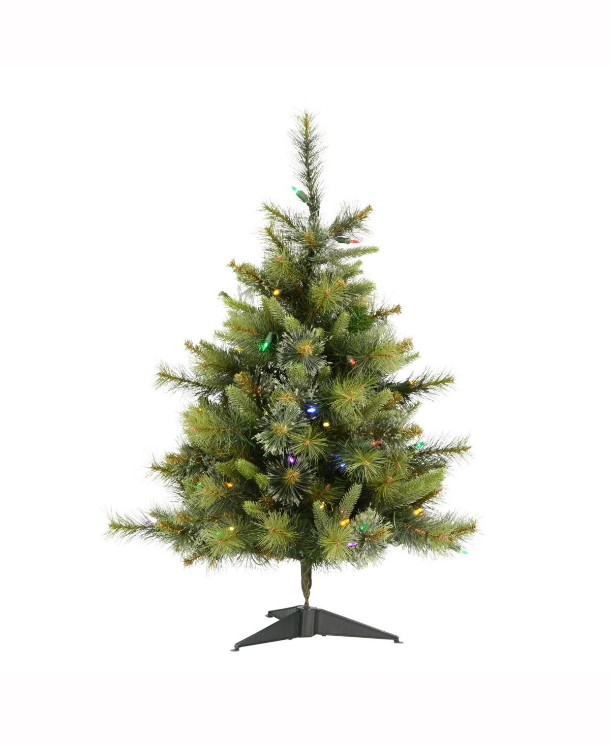 Vickerman 3 ft Cashmere Pine Artificial Christmas Tree With 100 Multi-Colored Lights | Macys (US)