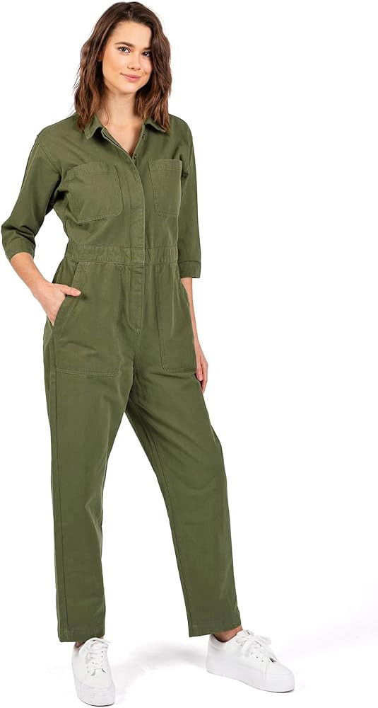 Women's Blue Denim Aviator Jumpsuit | Amazon (US)