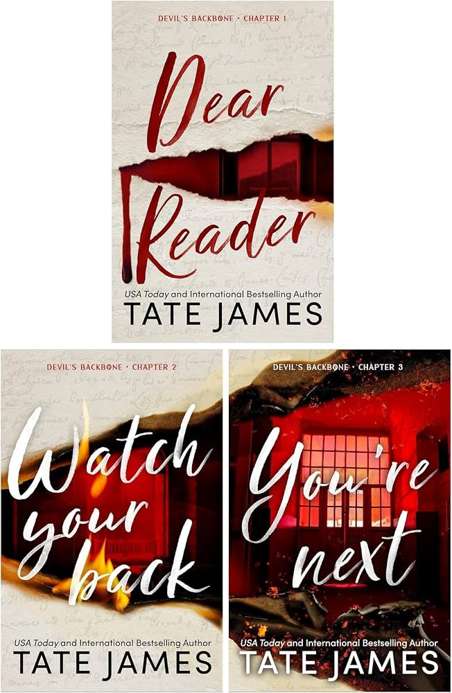 Devil's Backbone Series by Tate James 3 Books Collection Set (Dear Reader, Watch Your Back & You'... | Amazon (US)
