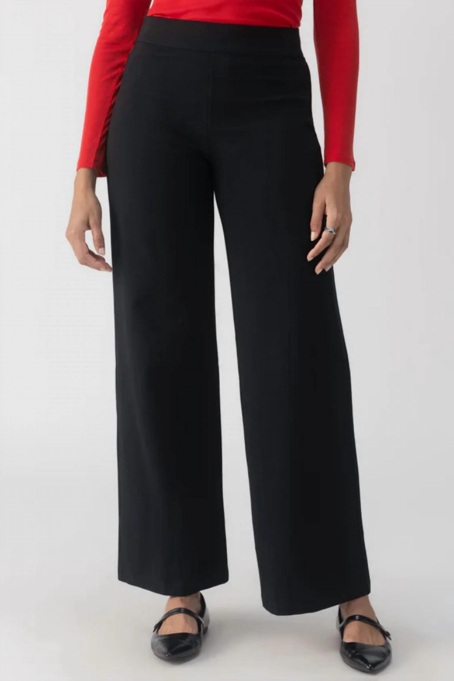Runway Wide Leg Leggings In Black | Shop Simon