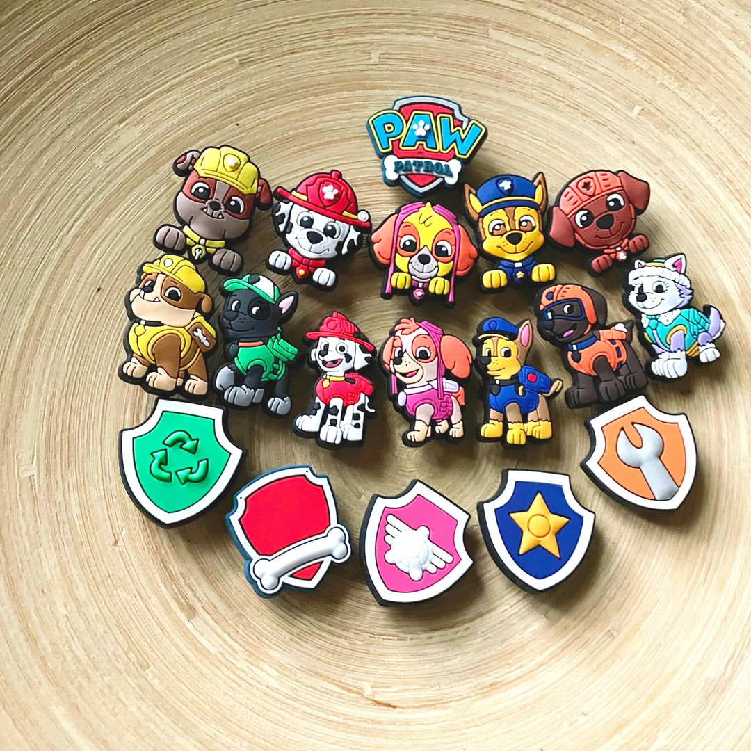 Paw Patrol Shoe Charms Expanded Cartoon Shoe Charms Doggy Shoe Charms Baby Shoe Charms Shoe Charm... | Etsy (US)
