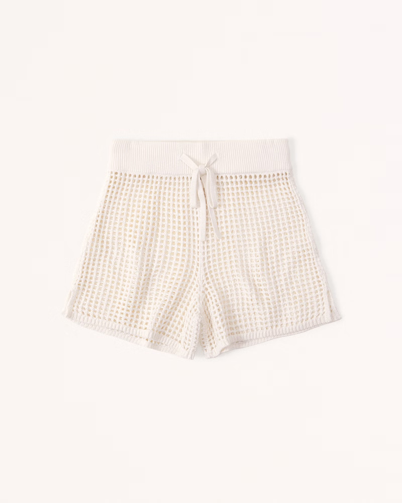 Crochet Coverup Short | Abercrombie & Fitch (US)