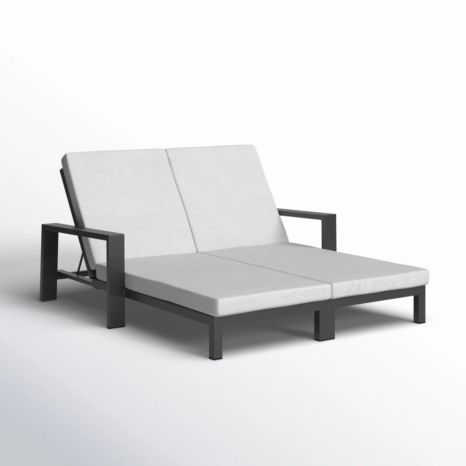 Hoyt Outdoor Metal Double Chaise Lounge | Wayfair North America