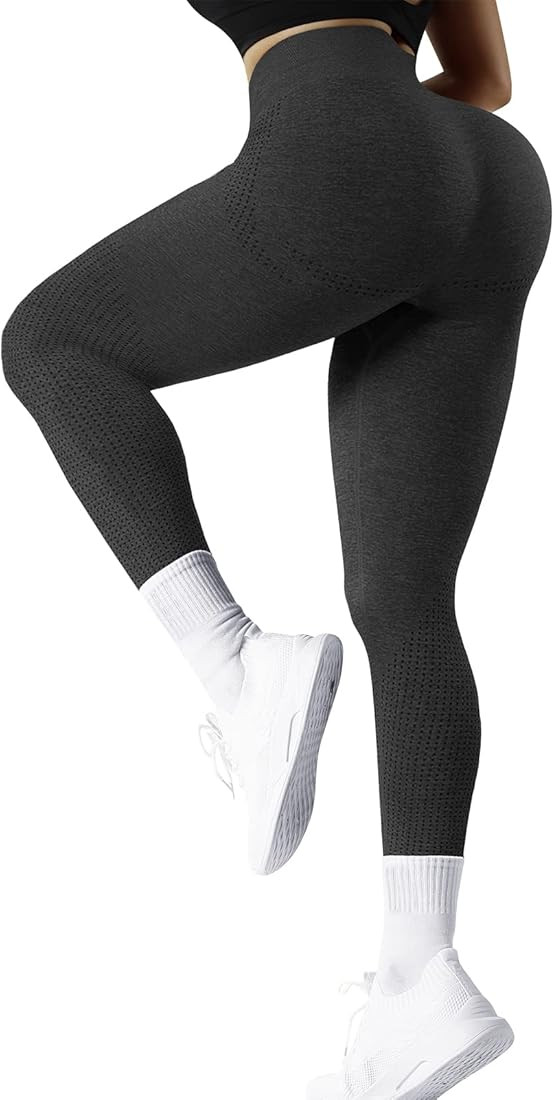 Scrunch Butt Lifting Seamless Leggings for Women Tummy Control High Waisted Vital Yoga Pants Gym ... | Amazon (US)