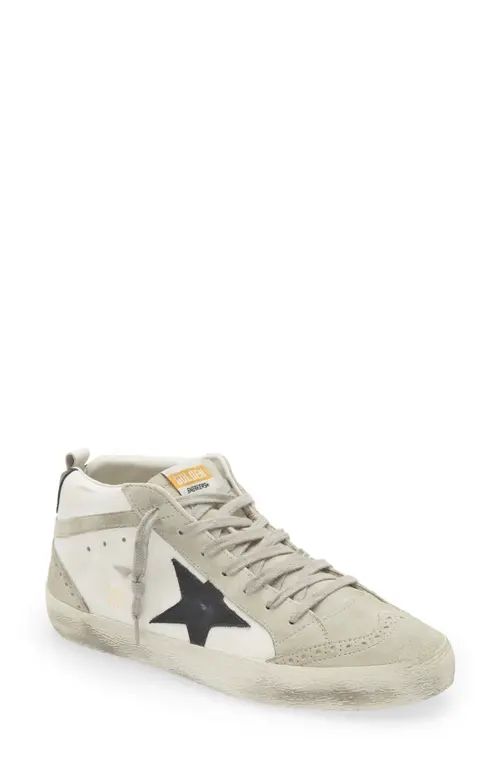 Golden Goose Mid Star Sneakers in White/Ice/Black at Nordstrom, Size 13Us | Nordstrom