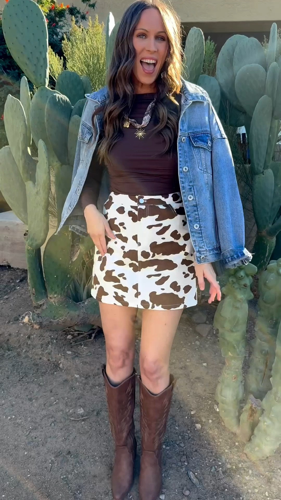 Howdy Y’all🤠

Country concert outfit, western outfit, western boots, cowgirl skirt, brown shirt, jean jacket, Amazon fashion

#LTKootd #LTKFindsUnder50 #LTKTravel