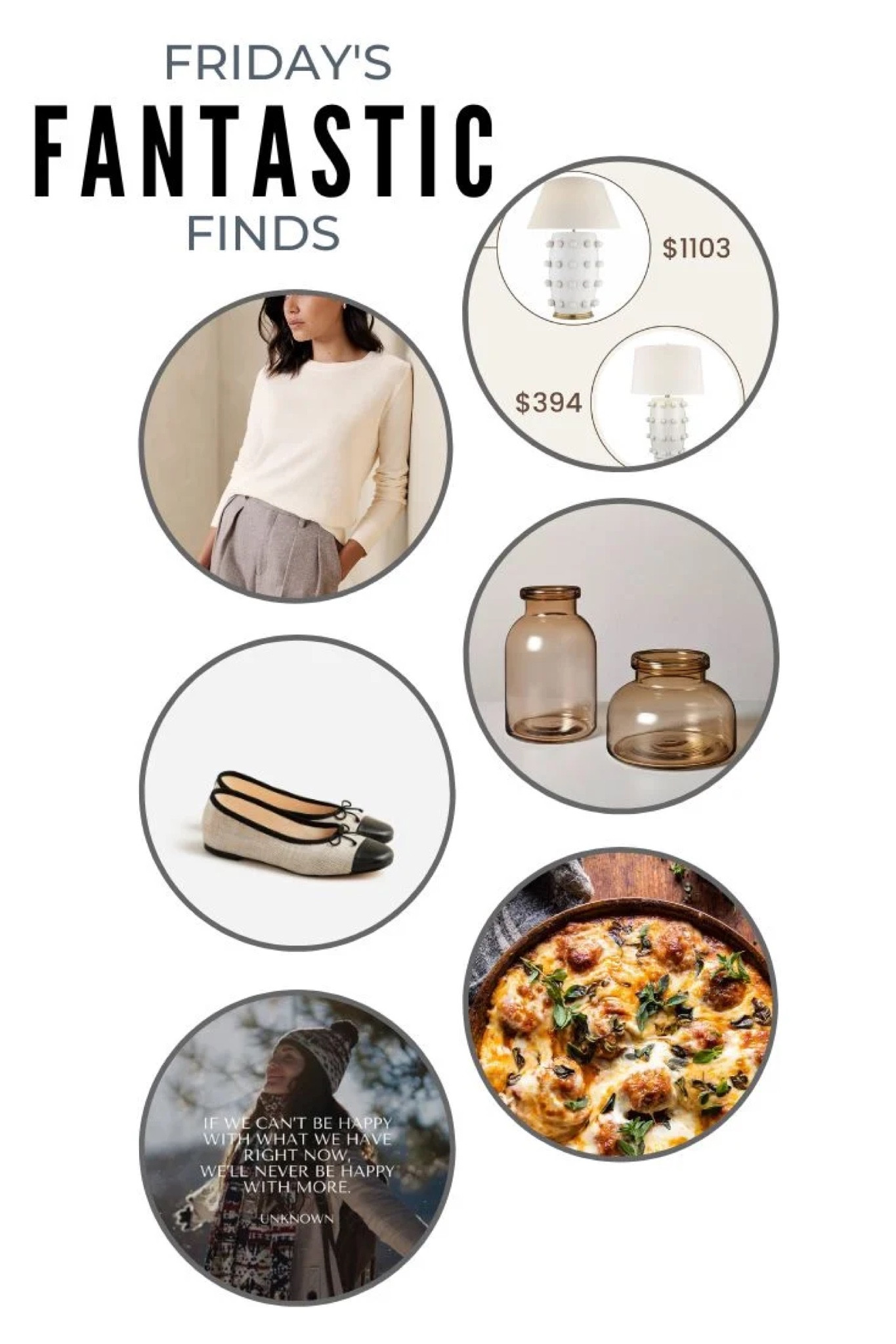 New Fridays finds! Lamp splurge and save, forever sweater, brown glass vases, cap toe flats and more!



#LTKsalealert #LTKfindsunder50 #LTKhome