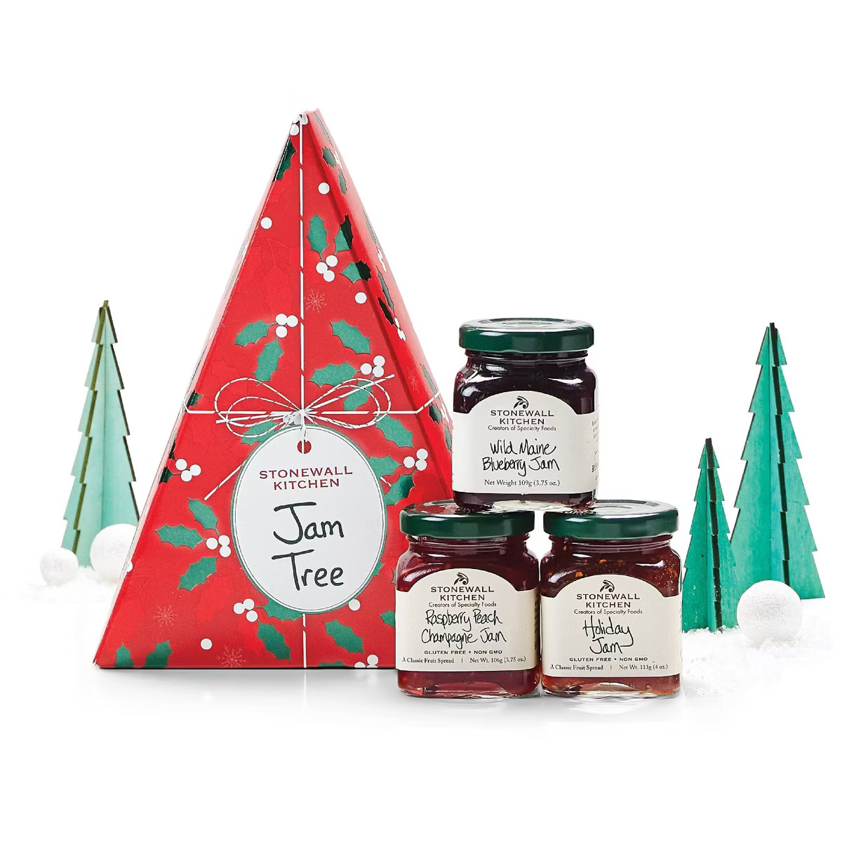 Stonewall Kitchen Holiday Jam Tree Gift Set - 1.65lbs/3pc | Target