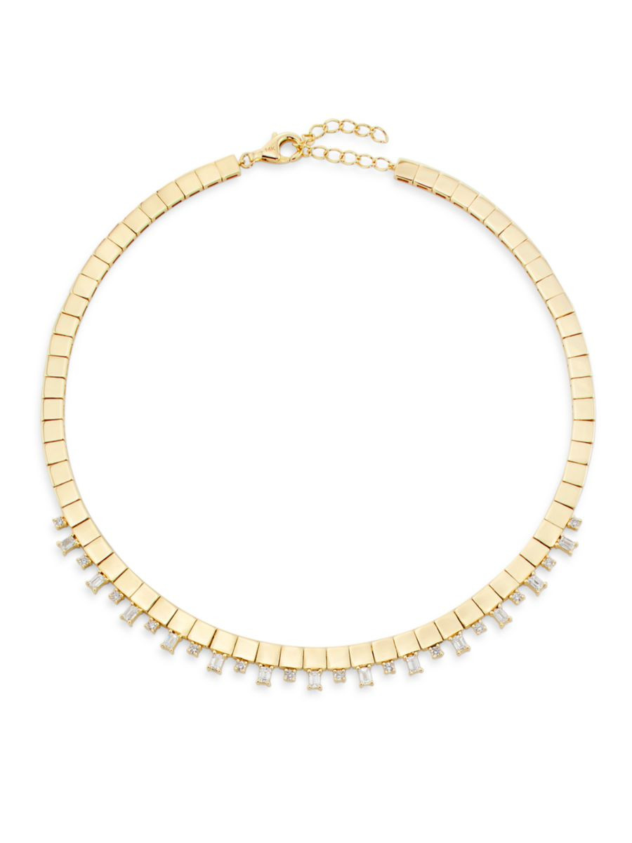 14K Yellow Gold & 2.21 TCW Diamond Choker | Saks Fifth Avenue