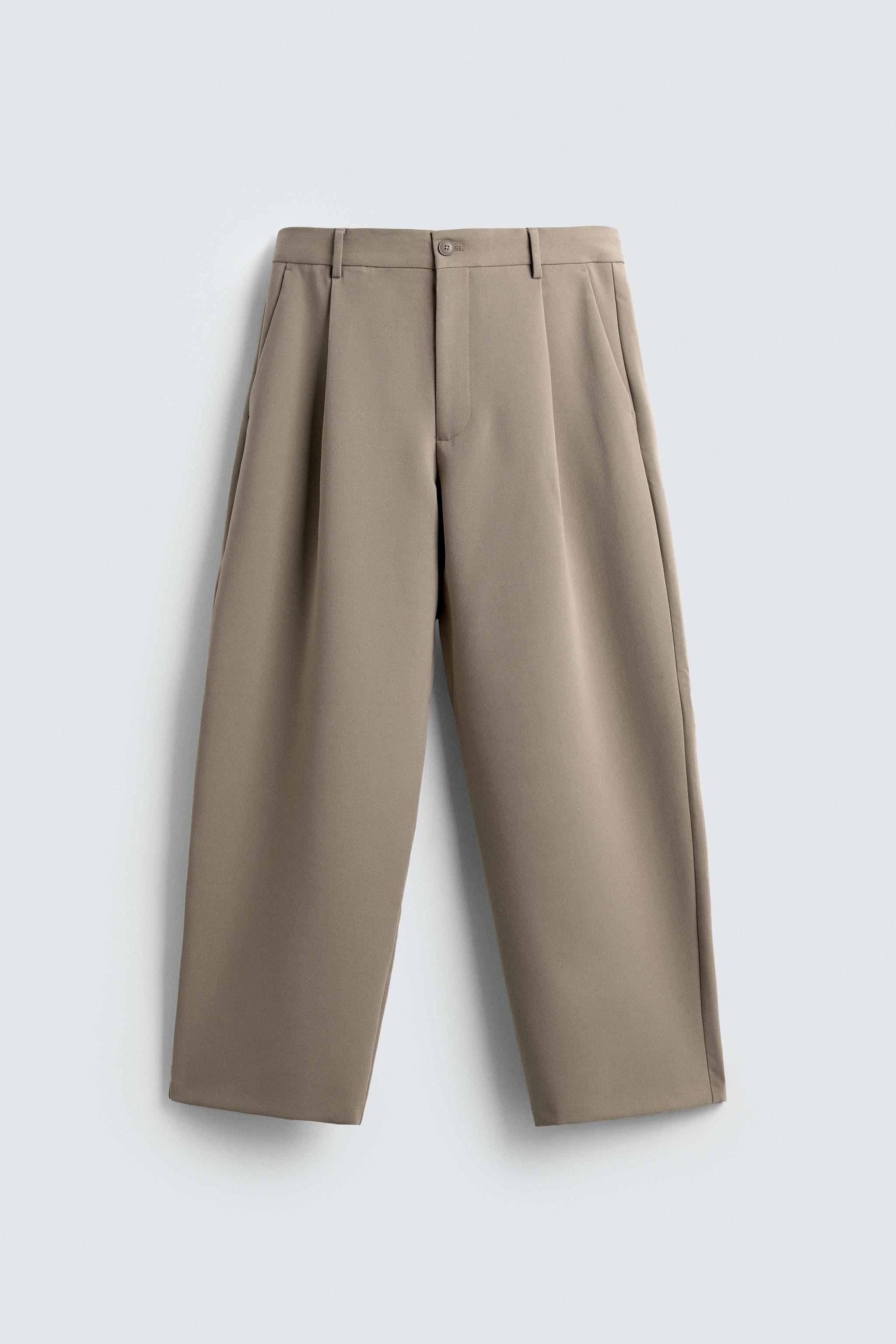 PLEATED RELAXED FIT PANTS | Zara US
