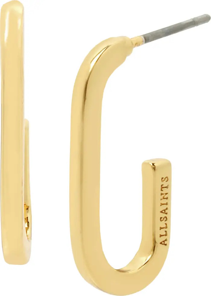 AllSaints Small Oval Hoop Earrings | Nordstrom | Nordstrom