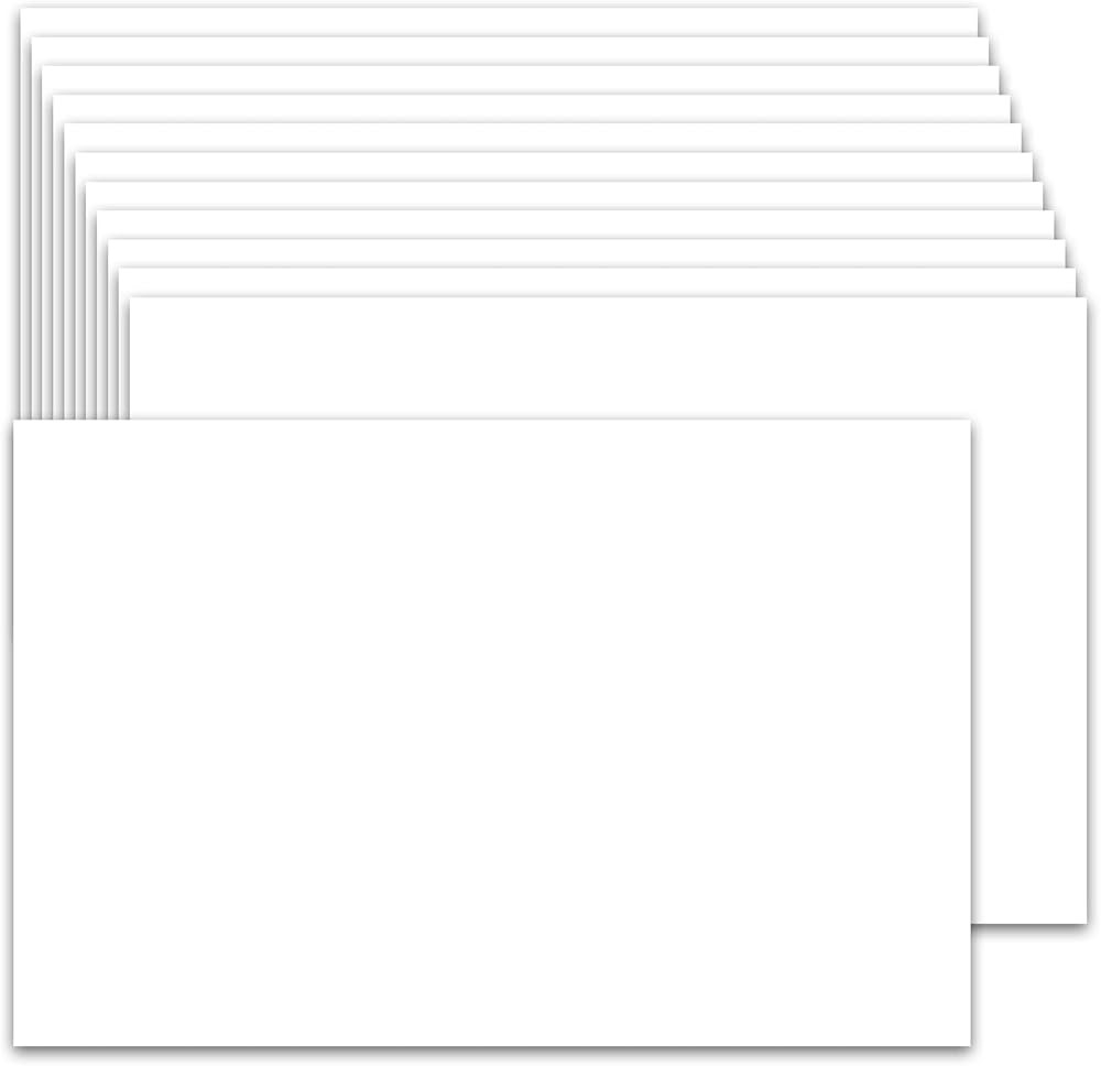 100 Pack 4x6 Cardstock Paper, 80lb White Blank Index Cards Thick Paper Heavyweight Cardstock for ... | Amazon (US)