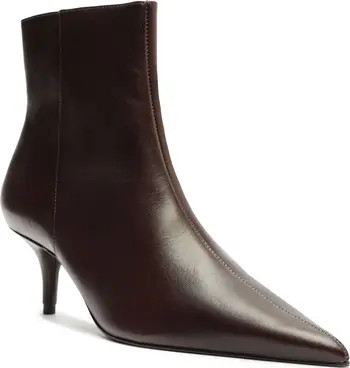 Mikki Pointed Toe Low Heel Bootie (Women) | Nordstrom
