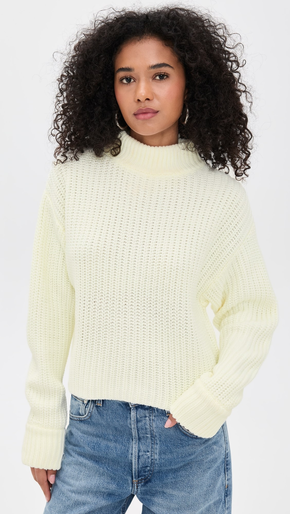 Chunky Knit Mock Neck Sweater | Shopbop