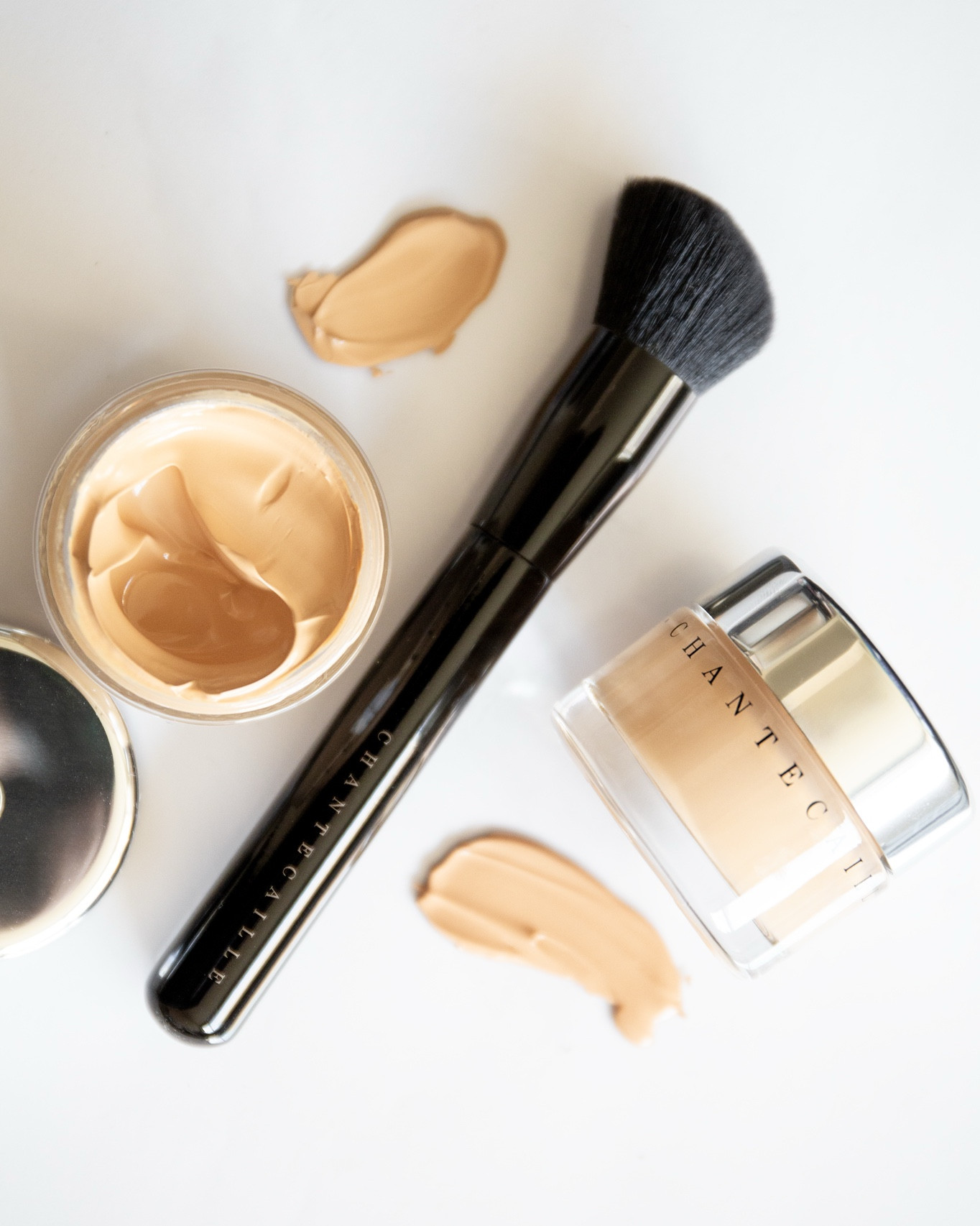 An iconic formula, elevated to new heights. The best-selling oil-free gel foundation known for its fresh, natural finish and botanical skincare benefits now boasts an even more benefit-driven formula: Infused with a plant-based retinol alternative, hydrating Spirodela Polyrhiza extract and soothing Chaga Mushroom extract, the Chantcaille Future Skin foundation leaves skin looking flawless and fresh. My shade is “Cream”, close runner up to that shade is “Nude”.

Soft vegan fibers create a face-hugging angled shape, making this medium-density brush perfect for blending liquid, powder and gel formulas seamlessly across the skin. Created to partner perfectly with Future Skin and complexion formulas. #Chantcaille #foundation #futureskin #ltkbeauty 



#LTKOver40 #LTKFindsUnder100 #LTKBeauty