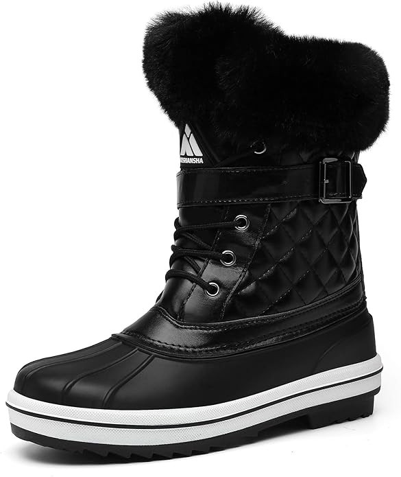 Mishansha Snow Boots for Women Mid-Calf Waterproof Winter Boot | Amazon (US)