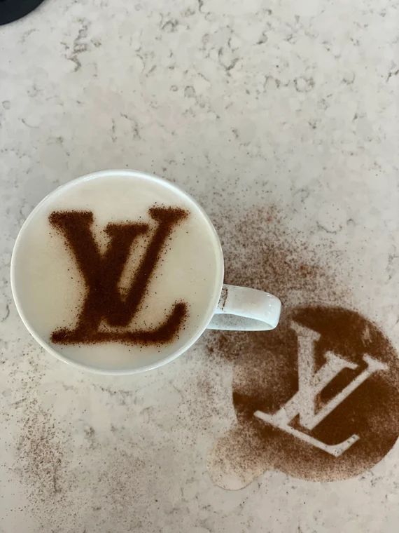 Custom/Handmade Louis Vuitton Stencil for Coffee/Latte/Cappuccino and great for crafts and baking... | Etsy (US)