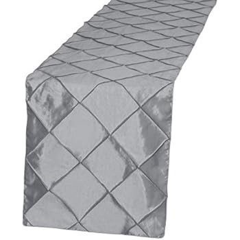 Obstal Dark Gray Square Pintuck Taffeta Table Overlay 72×72 Inch Elegant Patterned Wedding Party... | Amazon (US)