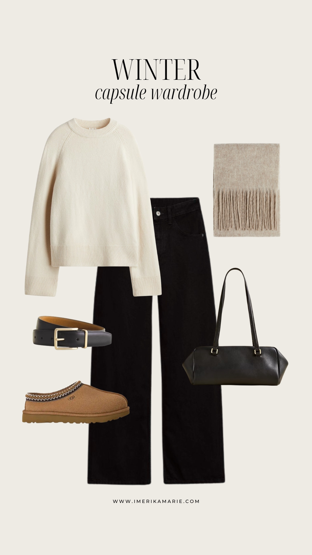 Winter Capsule Wardrobe. winter outfit. winter jeans. winter shoes. winter capsule. winter 2026. black jeans. black belt. sweater. scarf. uggs 

 

#LTKootd #LTKSeasonal #LTKPetite