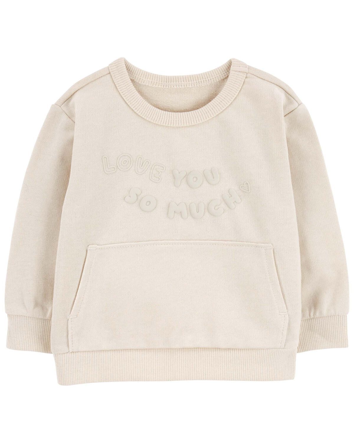 Khaki Baby Love You So Much Pullover | carters.com | Carter's