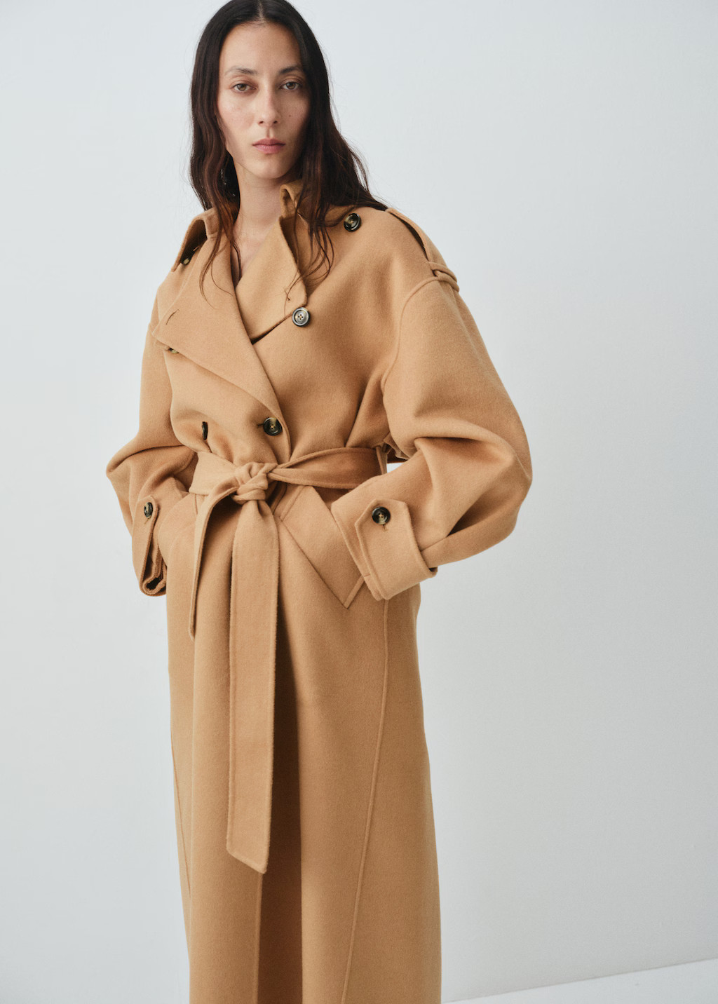 Double-breasted wool coat - Women | MANGO USA | Mango (US/MX/AU)