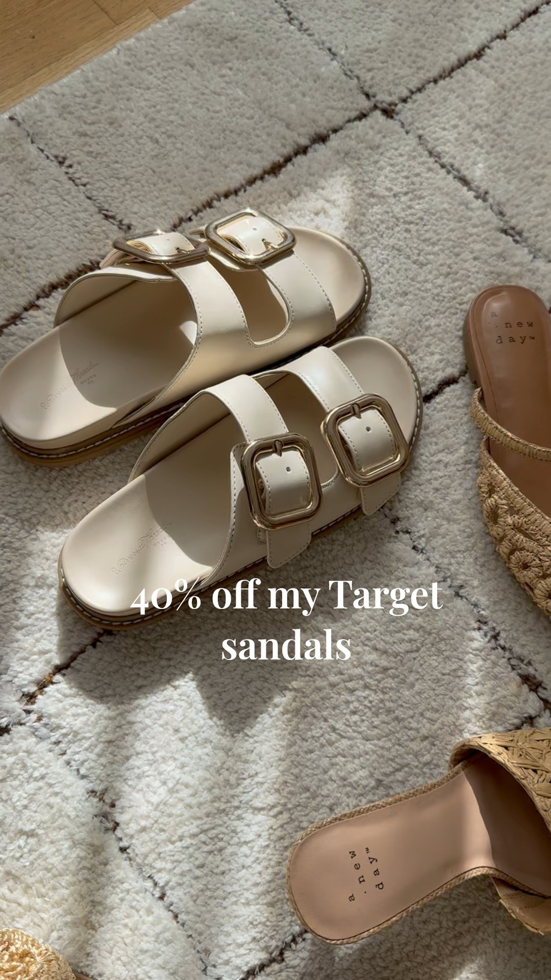 40% off my Target sandals! I grabbed a few more too! They are such great price! 

@target @targetstyle #target #targetstyle #targetsandals #sandals #targetfinds #summer Sandals, Target, Target sandals, sale, memorial day, 

#LTKFindsUnder50 #LTKShoeCrush #LTKSaleAlert